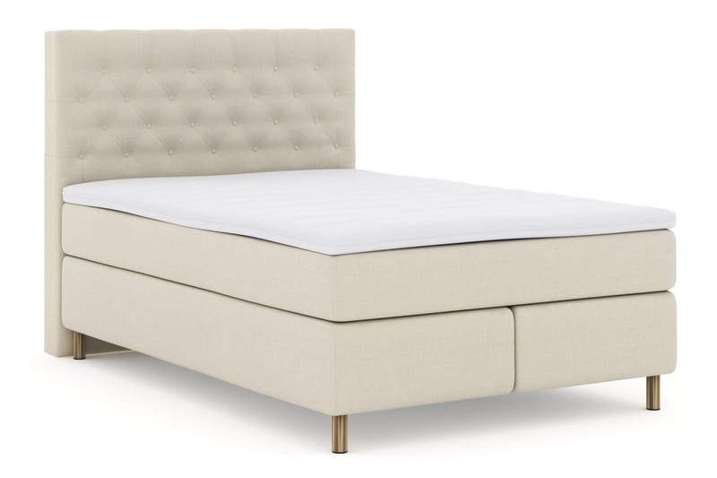 Select No 3 Kontinentalsäng 140x200 Fast - Beige/Koppar - Products - Möbler - Säng - Kontinentalsäng