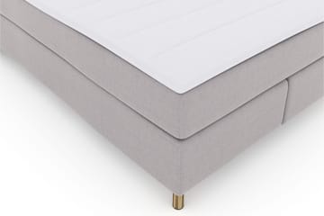 Select No 3 Kontinentalsäng 140x200 Fast - Ljusgrå/Koppar - Products - Möbler - Säng - Kontinentalsäng