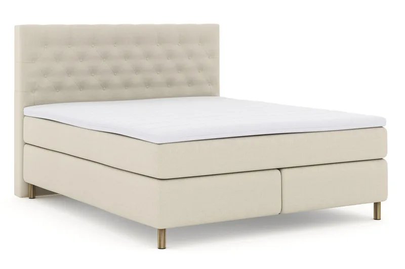 Select No 3 Kontinentalsäng 180x200 Fast - Beige/Koppar - Products - Möbler - Säng - Kontinentalsäng