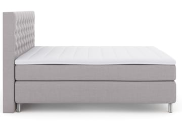 Select No 3 Kontinentalsäng 180x200 Medium - Ljusgrå/Metall - Products - Möbler - Säng - Kontinentalsäng