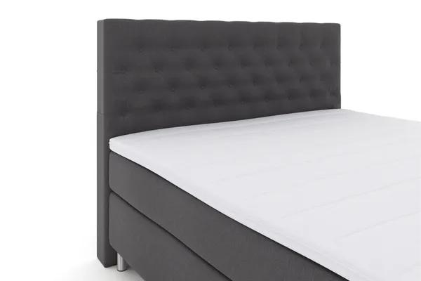 Select No 3 Kontinentalsäng 180x200 Medium - Mörkgrå/Metall - Products - Möbler - Säng - Kontinentalsäng