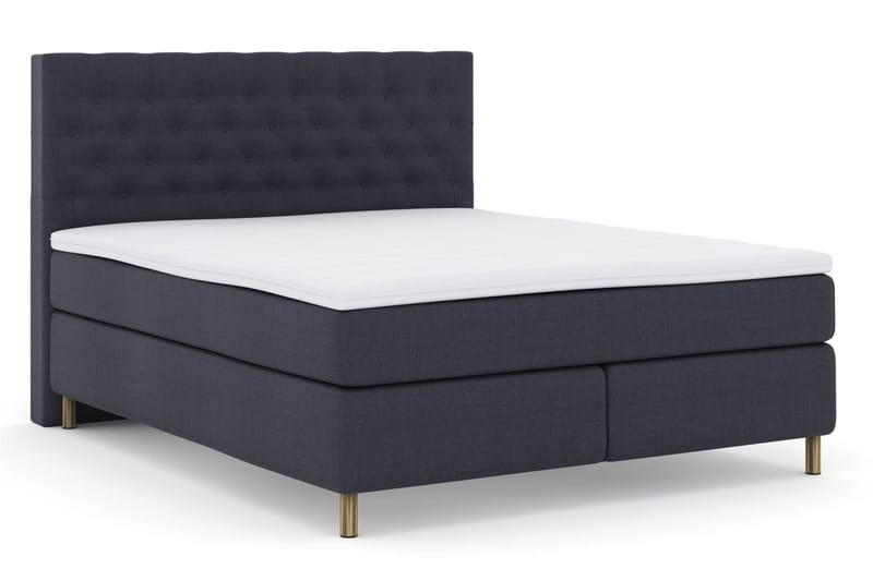 Select No 3 Kontinentalsäng 210x210 Fast/Medium - Blå/Koppar - Products - Möbler - Säng - Kontinentalsäng
