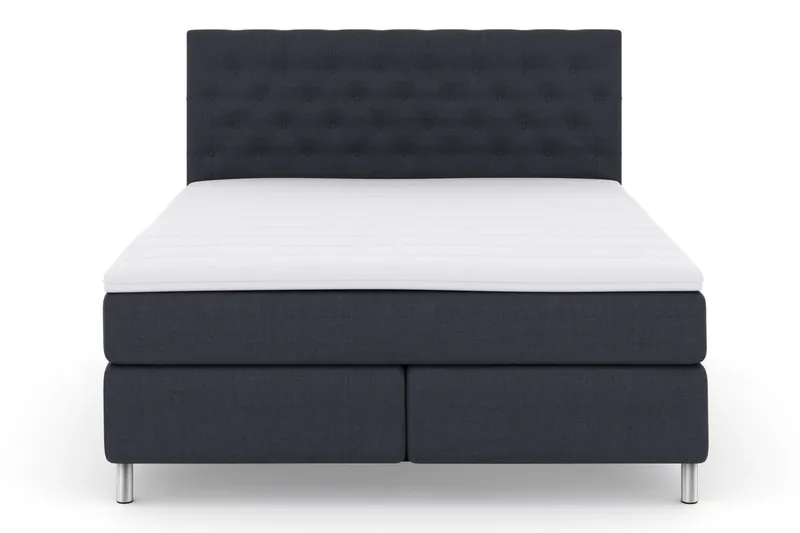 Select No 3 Kontinentalsäng 210x210 Fast/Medium, Blå/Metall