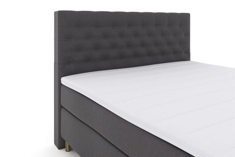 Select No 3 Kontinentalsäng 210x210 Fast/Medium - Mörkgrå/Koppar - Products - Möbler - Säng - Kontinentalsäng