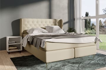 Select No 4 Komplett Sängpaket 120x200 Fast - Beige/Metall - Products - Möbler - Säng - Enkelsäng
