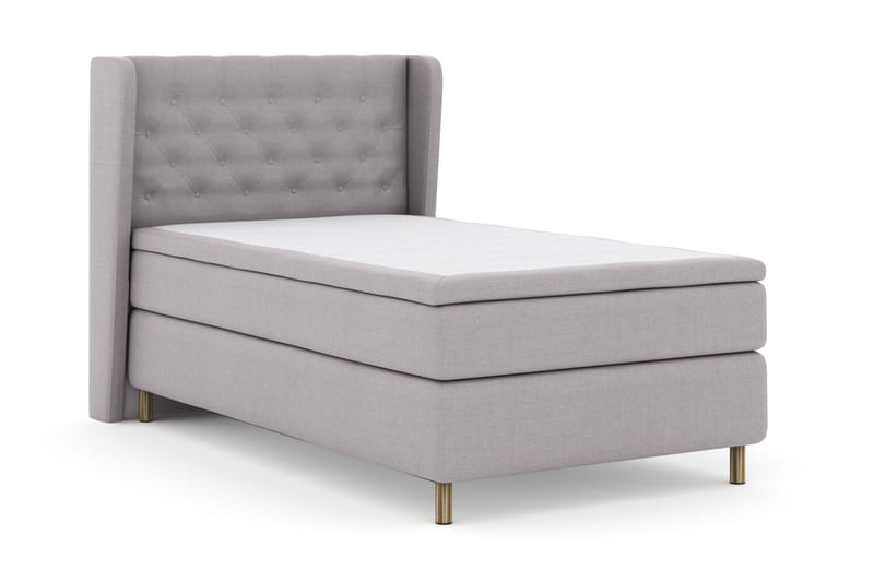 Select No 4 Komplett Sängpaket 120x200 Medium - Ljusgrå/Koppar - Products - Möbler - Säng - Enkelsäng