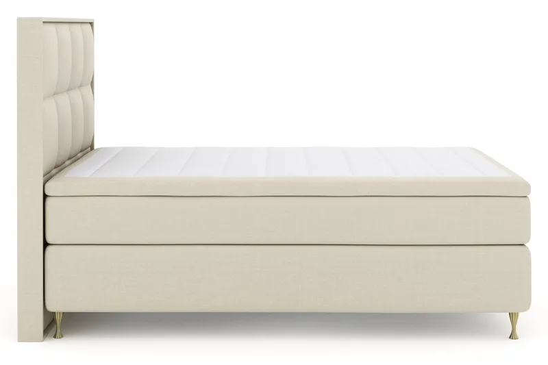 Select No 4 Komplett Sängpaket 140x200 Fast, Beige/Guld