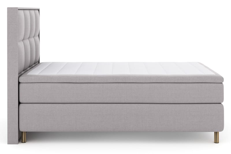 Select No 4 Komplett Sängpaket 140x200 Fast - Ljusgrå/Koppar - Products - Möbler - Säng - Kontinentalsäng