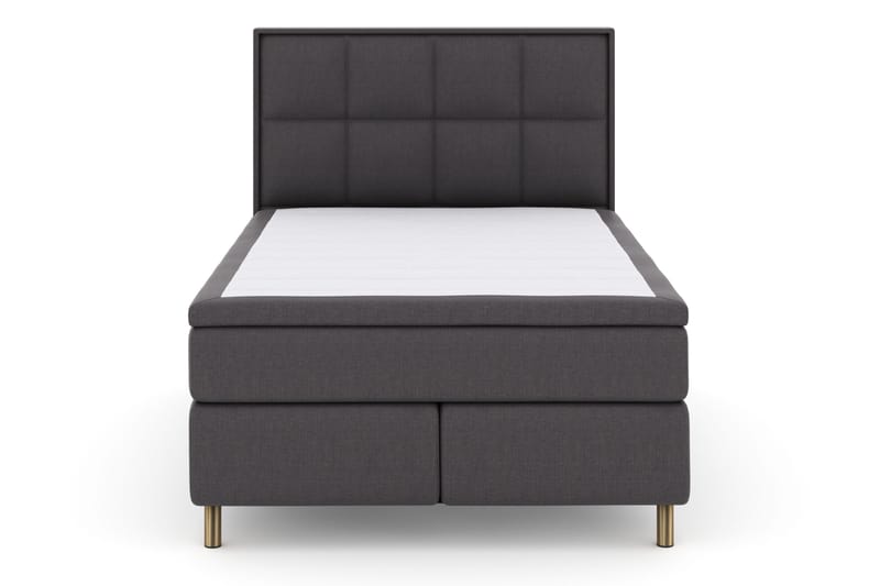 Select No 4 Komplett Sängpaket 140x200 Fast - Mörkgrå/Koppar - Products - Möbler - Säng - Kontinentalsäng