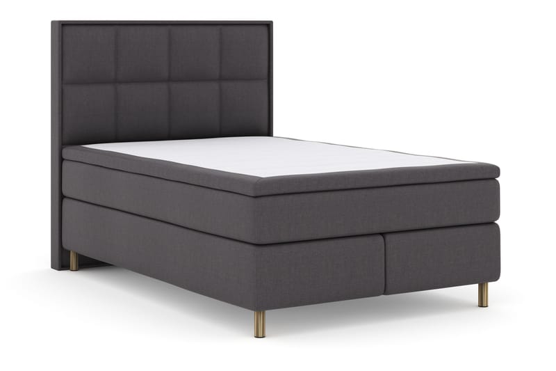 Select No 4 Komplett Sängpaket 140x200 Fast - Mörkgrå/Koppar - Products - Möbler - Säng - Kontinentalsäng