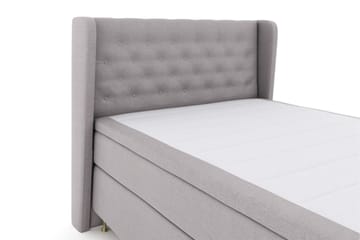 Select No 4 Komplett Sängpaket 140x200 Fast/Medium - Ljusgrå/Guld - Products - Möbler - Säng - Kontinentalsäng