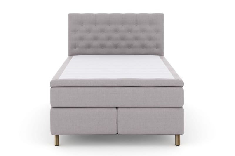 Select No 4 Komplett Sängpaket 140x200 Fast/Medium - Ljusgrå/Koppar - Products - Möbler - Säng - Kontinentalsäng