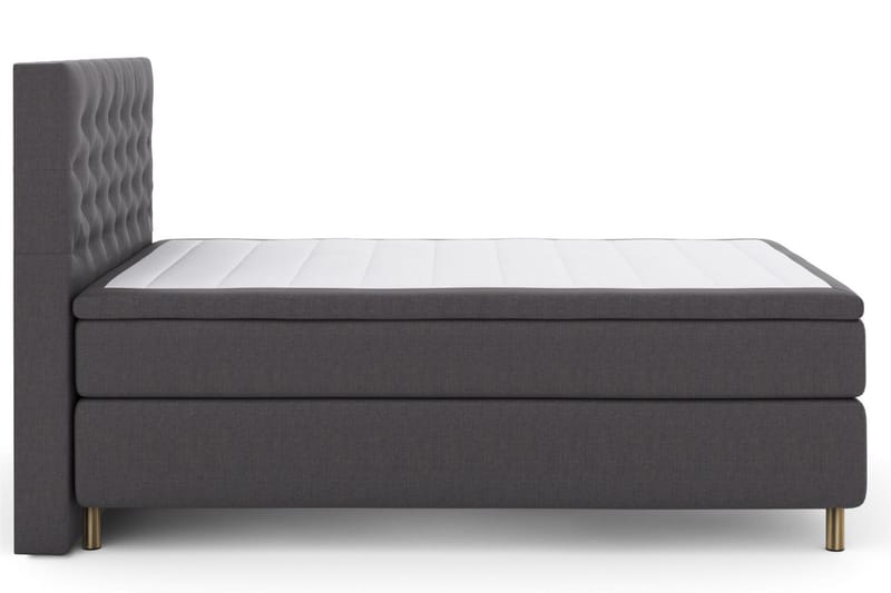 Select No 4 Komplett Sängpaket 140x200 Fast/Medium - Mörkgrå/Koppar - Products - Möbler - Säng - Kontinentalsäng