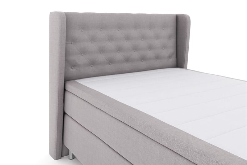 Select No 4 Komplett Sängpaket 140x200 Medium - Ljusgrå/Metall - Products - Möbler - Säng - Kontinentalsäng