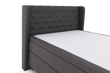 Select No 4 Komplett Sängpaket 140x200 Medium - Mörkgrå/Metall V-form - Products - Möbler - Säng - Kontinentalsäng