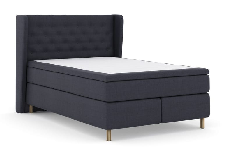 Select No 4 Komplett Sängpaket 160x200 Medium - Blå/Metall - Products - Möbler - Säng - Kontinentalsäng