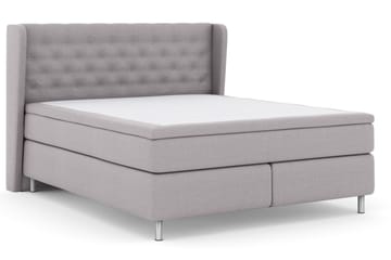 Select No 4 Komplett Sängpaket 160x200 Medium - Ljusgrå/Metall - Products - Möbler - Säng - Kontinentalsäng