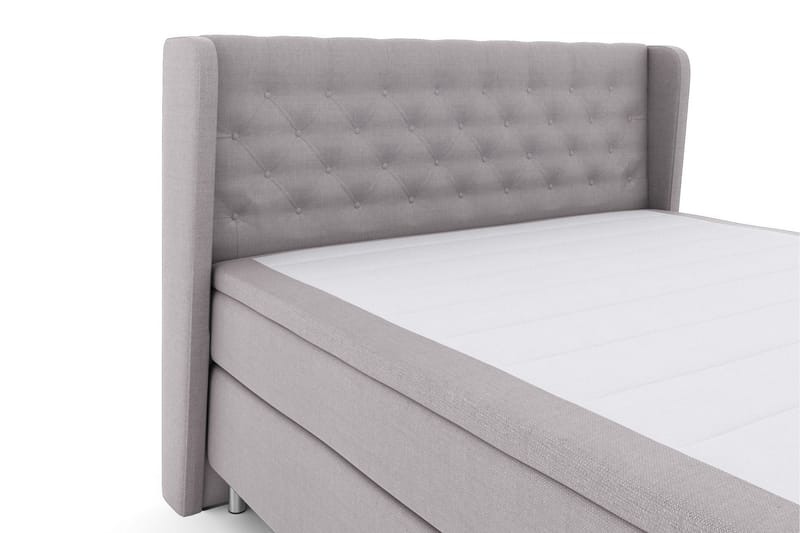 Select No 4 Komplett Sängpaket 160x200 Medium - Ljusgrå/Metall - Products - Möbler - Säng - Kontinentalsäng
