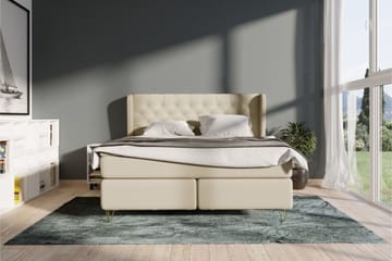 Select No 4 Komplett Sängpaket 180x200 Fast - Beige/Guld - Products - Möbler - Säng - Kontinentalsäng