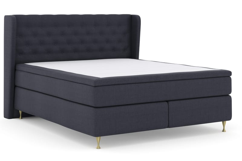 Select No 4 Komplett Sängpaket 180x200 Fast - Blå/Guld - Products - Möbler - Säng - Kontinentalsäng