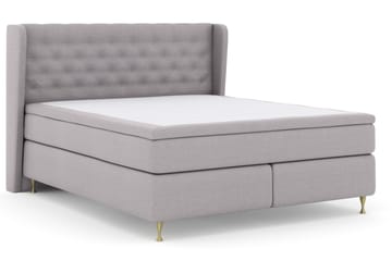 Select No 4 Komplett Sängpaket 180x200 Fast - Ljusgrå/Guld - Products - Möbler - Säng - Kontinentalsäng