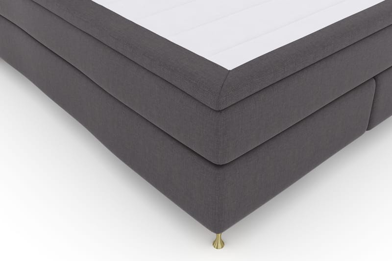 Select No 4 Komplett Sängpaket 180x200 Fast - Mörkgrå/Guld - Products - Möbler - Säng - Kontinentalsäng