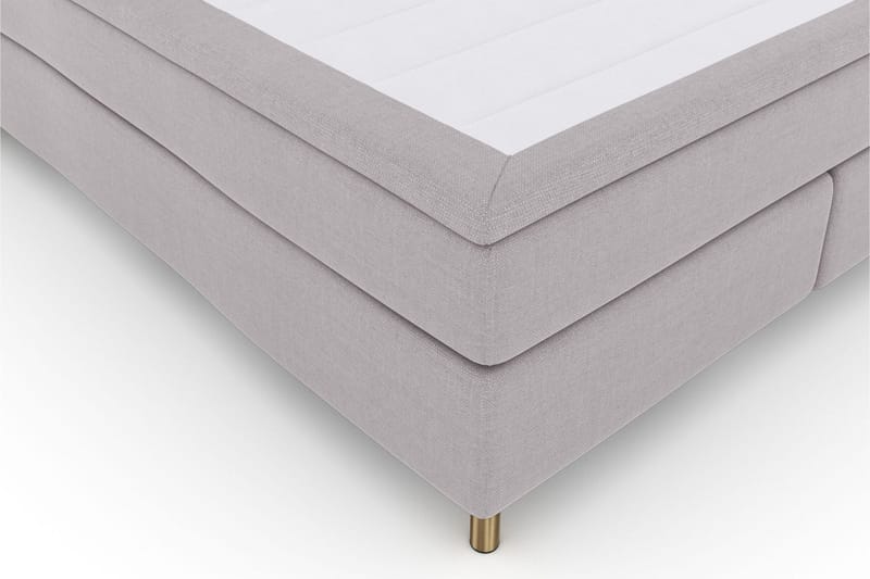 Select No 4 Komplett Sängpaket 180x200 Fast/Medium - Ljusgrå/Koppar - Products - Möbler - Säng - Kontinentalsäng