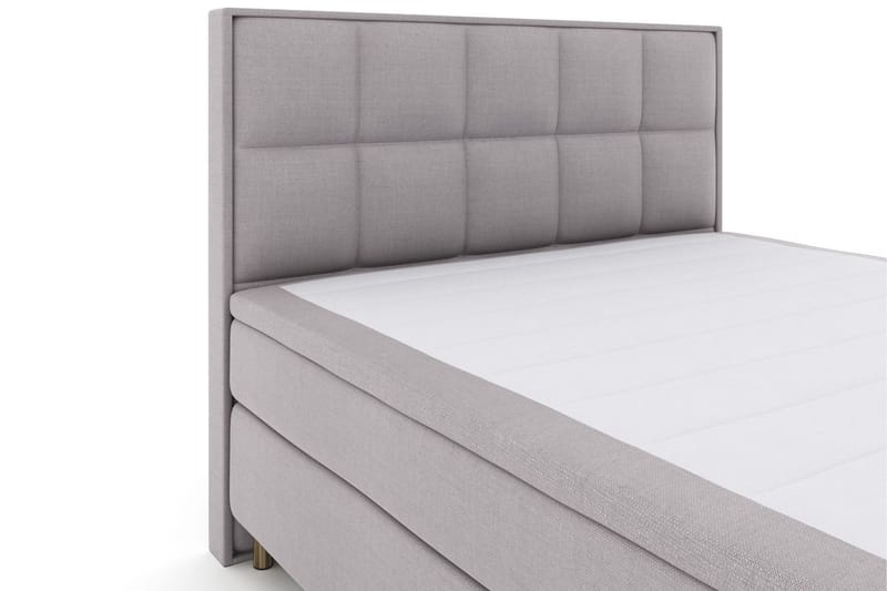 Select No 4 Komplett Sängpaket 180x200 Fast/Medium - Ljusgrå/Koppar - Products - Möbler - Säng - Kontinentalsäng