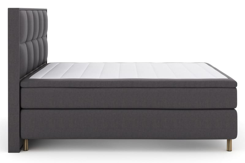 Select No 4 Komplett Sängpaket 180x200 Fast/Medium - Mörkgrå/Koppar - Products - Möbler - Säng - Kontinentalsäng