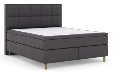Select No 4 Komplett Sängpaket 180x200 Fast/Medium - Mörkgrå/Koppar - Products - Möbler - Säng - Kontinentalsäng