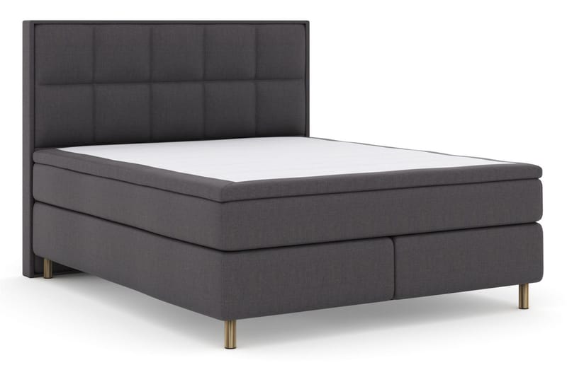 Select No 4 Komplett Sängpaket 180x200 Fast/Medium - Mörkgrå/Koppar - Products - Möbler - Säng - Kontinentalsäng