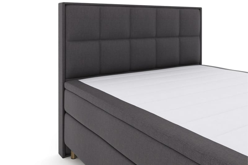 Select No 4 Komplett Sängpaket 180x200 Fast/Medium - Mörkgrå/Koppar - Products - Möbler - Säng - Kontinentalsäng