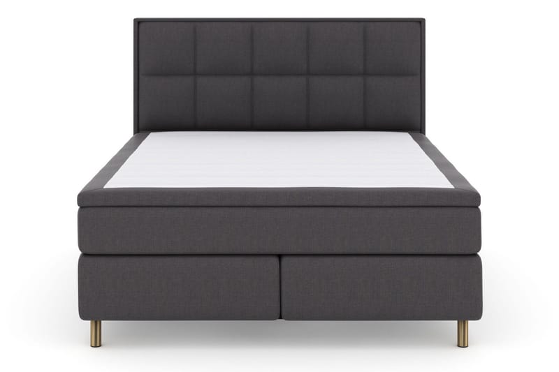 Select No 4 Komplett Sängpaket 180x200 Fast/Medium - Mörkgrå/Koppar - Products - Möbler - Säng - Kontinentalsäng