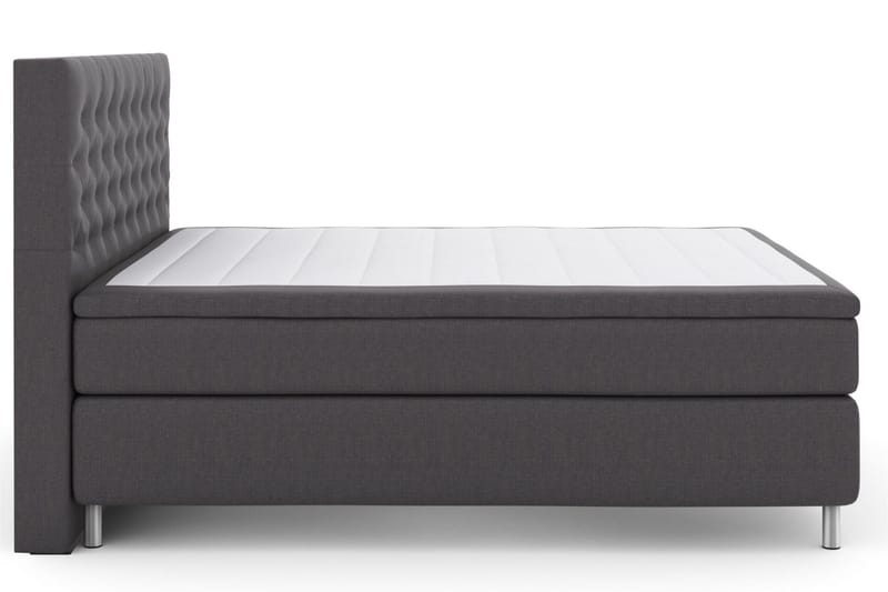 Select No 4 Komplett Sängpaket 180x200 Fast/Medium - Mörkgrå/Metall - Products - Möbler - Säng - Kontinentalsäng