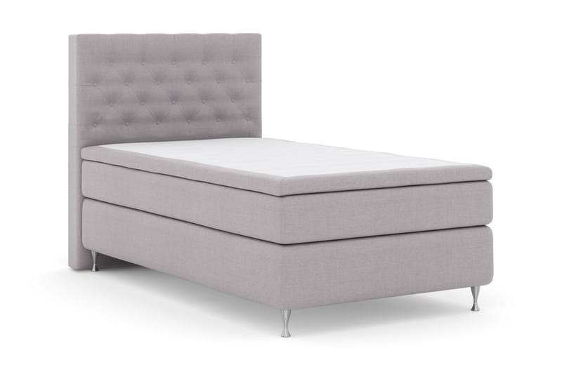 Select No 4 Kontinentalsäng 120x200 Medium - Ljusgrå/Silver - Products - Möbler - Säng - Enkelsäng