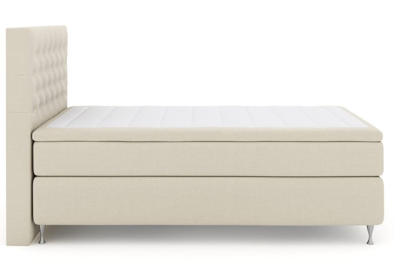 Select No 4 Kontinentalsäng 140x200 Fast/Medium - Beige/Silver - Products - Möbler - Säng - Kontinentalsäng