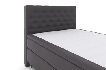 Select No 4 Kontinentalsäng 140x200 Fast/Medium - Mörkgrå/Silver - Products - Möbler - Säng - Kontinentalsäng