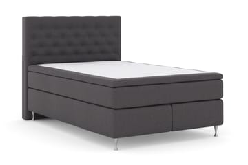 Select No 4 Kontinentalsäng 140x200 Fast/Medium - Mörkgrå/Silver - Products - Möbler - Säng - Kontinentalsäng