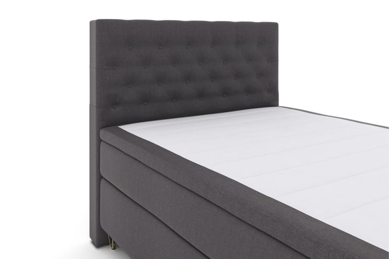Select No 4 Kontinentalsäng 140x200 Medium - Mörkgrå/Metall V-Form - Products - Möbler - Säng - Kontinentalsäng