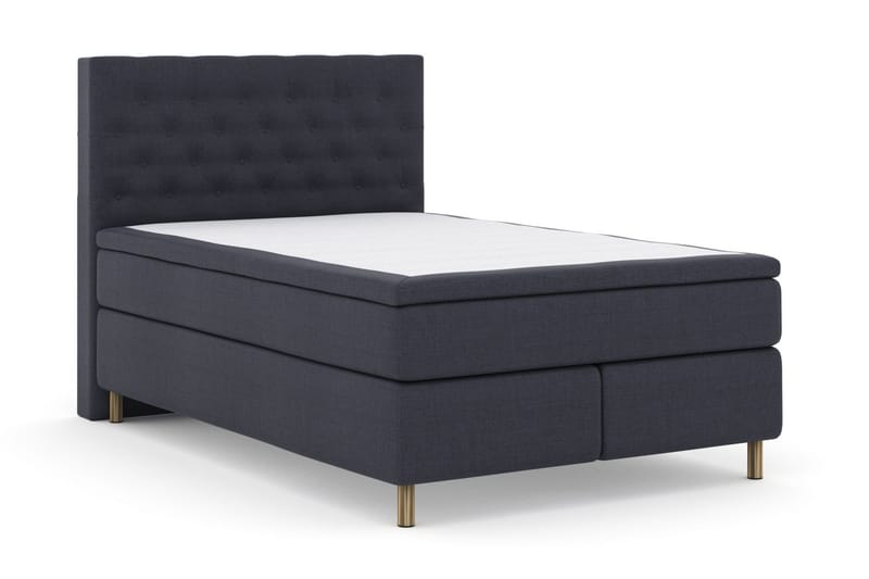 Select No 4 Kontinentalsäng 160x200 Fast/Medium - Blå/Metall - Products - Möbler - Säng - Kontinentalsäng