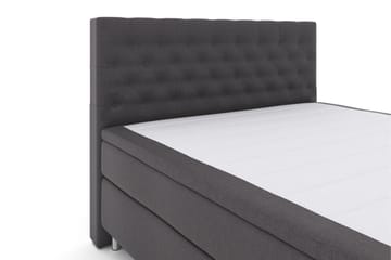 Select No 4 Kontinentalsäng 160x200 Fast/Medium - Mörkgrå/Metall - Products - Möbler - Säng - Kontinentalsäng