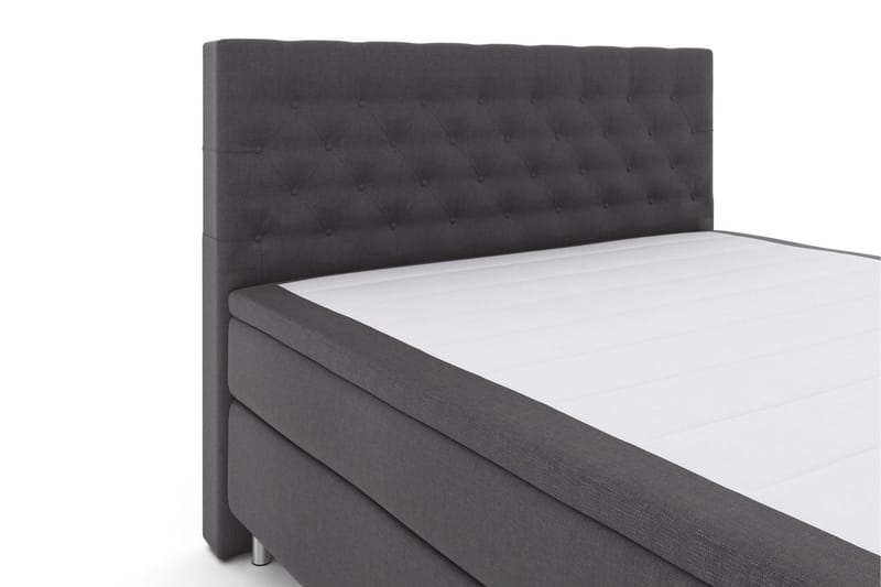 Select No 4 Kontinentalsäng 160x200 Fast/Medium - Mörkgrå/Metall - Products - Möbler - Säng - Kontinentalsäng