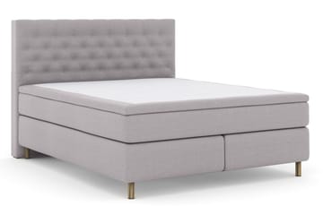 Select No 4 Kontinentalsäng 160x200 Medium - Ljusgrå/Koppar - Products - Möbler - Säng - Kontinentalsäng