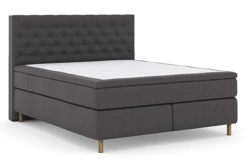 Select No 4 Kontinentalsäng 160x200 Medium - Mörkgrå/Koppar - Products - Möbler - Säng - Kontinentalsäng