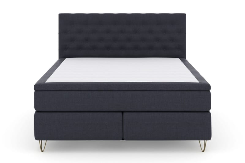 Select No 4 Kontinentalsäng 180x200 Fast/Medium - Blå/Metall V-Form - Products - Möbler - Säng - Kontinentalsäng