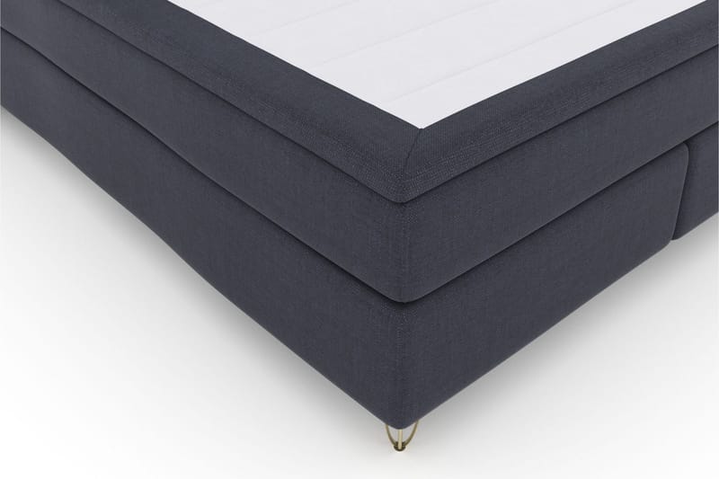 Select No 4 Kontinentalsäng 180x200 Fast/Medium - Blå/Metall V-Form - Products - Möbler - Säng - Kontinentalsäng