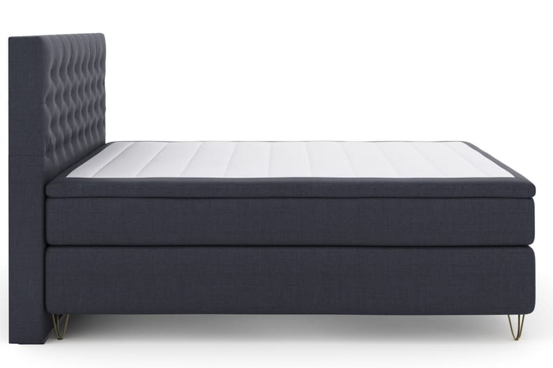 Select No 4 Kontinentalsäng 180x200 Fast/Medium - Blå/Metall V-Form - Products - Möbler - Säng - Kontinentalsäng