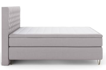 Select No 4 Kontinentalsäng 180x200 Medium - Ljusgrå/Metall V-Form - Products - Möbler - Säng - Kontinentalsäng
