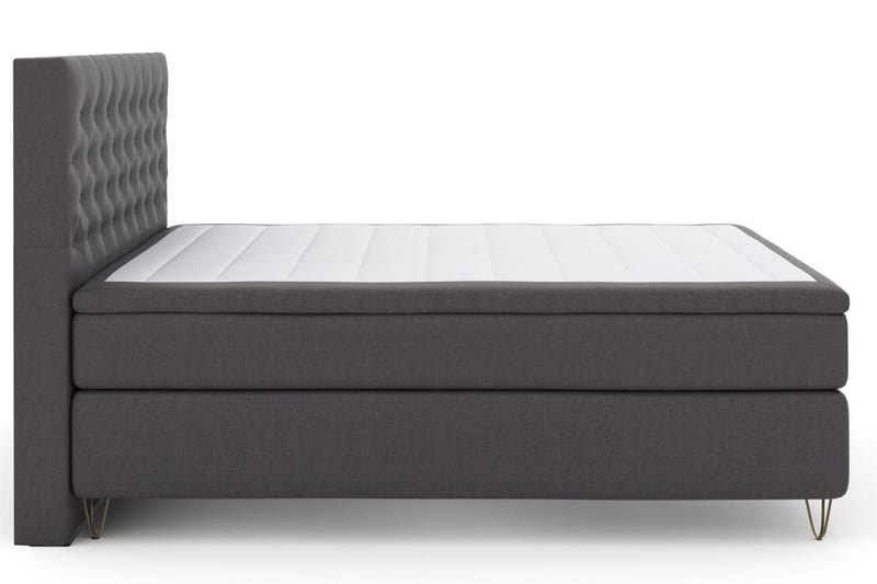 Select No 4 Kontinentalsäng 180x200 Medium - Mörkgrå/Metall V-Form - Products - Möbler - Säng - Kontinentalsäng
