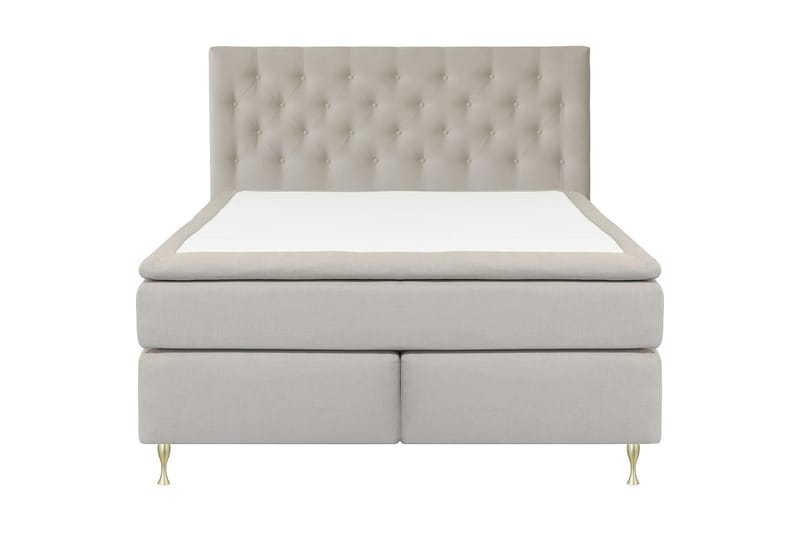 Select No 4 Kontinentalsäng 210x210 Fast, Beige/Guld